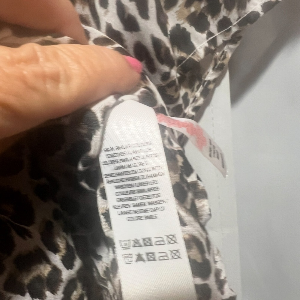Primark Leopard Print Beach Cover-Up Tunic Resort Swim Size L - Picture 5 of 6